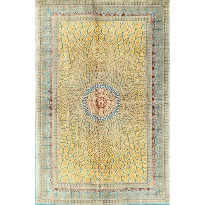 Bungalow Rose Hwithoveth Power Loom Dark Green/Gray Rug Wayfair